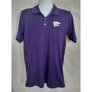 Kansas K State Wildcats Polo Men's M (38-40) Purple Embroidered Logo Shirt KSU
